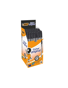 Penne BIC Cristal Nere 50 Pezzi | Punta 1.0mm Cancelleria