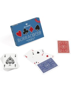 Carte da Gioco Burraco Pro Dal Negro 100% Plastica 2 Mazzi