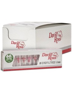 David Ross Microbocchini 8 mm Regolari - Confezione Box Espositore Filtri Riduttori Catrame e Nicotina 2